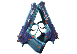 Dual Berettas | Hydro Strike (Battle-Scarred)