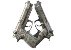 Dual Berettas | Silver Pour (Minimal Wear)