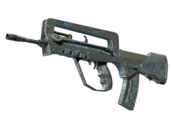 FAMAS | Cyanospatter (Battle-Scarred)